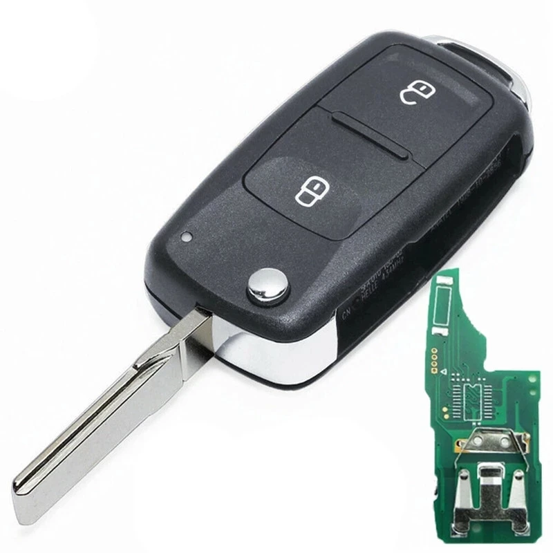 KEYECU 2 przyciski 7E 0837202 AD Dla Volkswagen Amarok 2010 2011 Transporter 2012 2013 2014 2015 2016 Klucz zdalny 434 MHz ID48 Chip