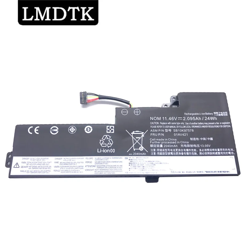 

LMDTK New 01AV421 Laptop Battery For ThinkPad T470 T480 A475 A485 TP25 01AV419 01AV489 01AV420 SB10K97576 SB10K97578 11.46V 24WH