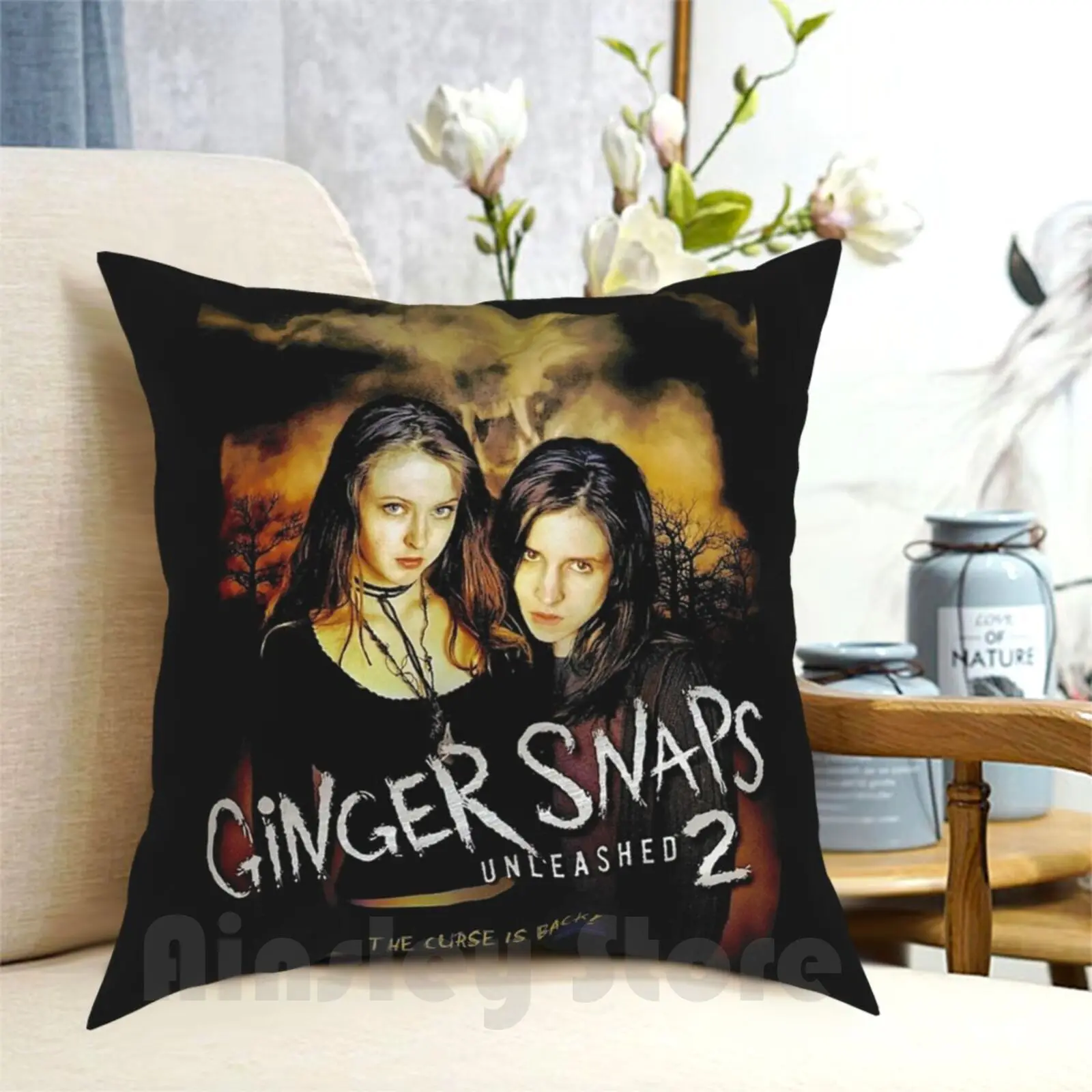 Ginger Snaps 2 : Unleashed Pillow Case Printed Home Soft Throw Pillow Horror Scary Movies Horror Scary