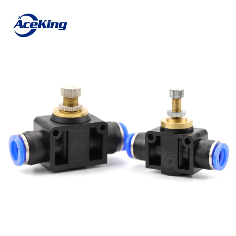 SA Gas pipe plastic quick connector LA4/6/8 flow limiting valve PA6/10/12 through pipe throttle LSA8/6 SA-4 SA-6 SA-10 SA-12