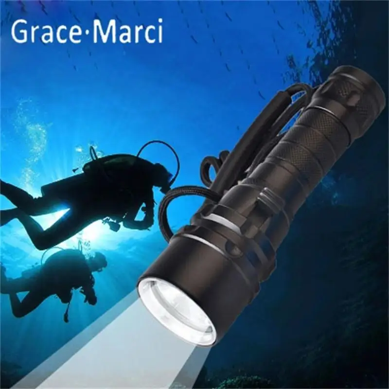 

GM Diving Flashlight 1000 lumens LED UV Torch Underwater 100M Depth Searchlight UV Flashlight