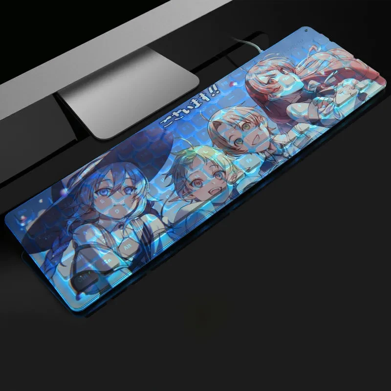 

Anime Gaming Keyboard Fashion Cute Backlit Keyboard USB Wired 104 Keys Mute Gamer Keyboards Kawaii For Tablet Laptop PC Office