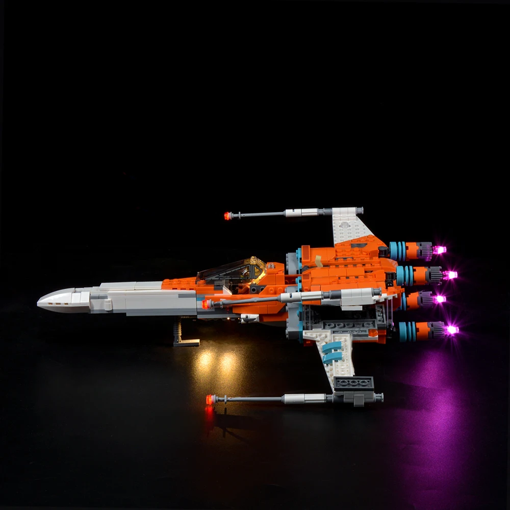 75273 Poe dameron의 X-Wing 파이터 완구 용 Led 라이트 키트 DIY 완구 세트 (빌딩 블록 포함되지 않음)