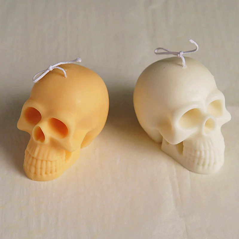 New Halloween Skull Ice Cube Silicone Mold Three-dimensional Mousse Cake Decoration Tool DIY Aromatherapy Candle Resin Moulds