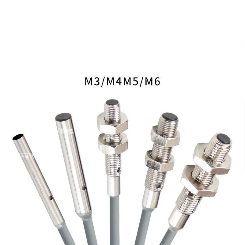 M3 M4 M5 M6 Stainless Steel  Mini Proximity Switches Inductive Sensor Switch with Thread NPN PNP 3Wires