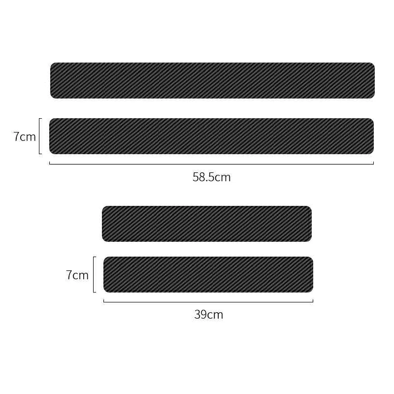 4PCS Car Door Threshold Sill Guard Protector Stickers For HONGQI H5 HS5 HS7 HS9 Car Styling Accessories