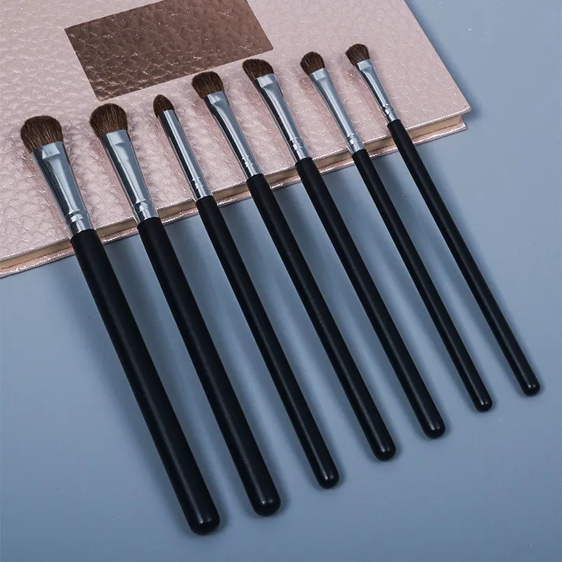 Professional Makeup brush 7pcs high quality pony hair brushes set-eyeshadow&beauty With PVC Bag