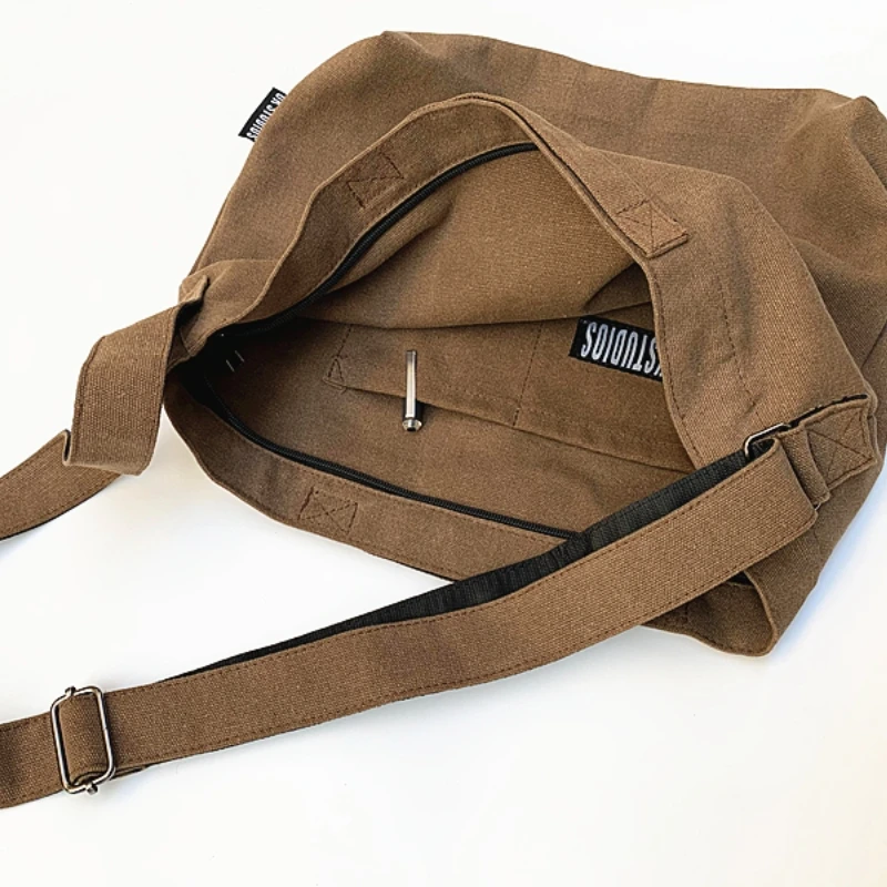 Messenger Canvas Bag Men Tide Brand Shoulder Bags High Capacity Casual Tote Unisex Crossbody Bag High Quality Handbag