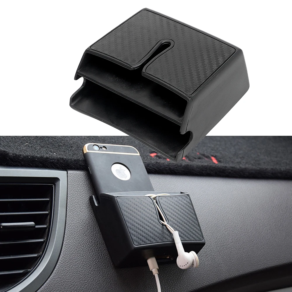 Phone Holder Stand For Phone Charge Keys Coins Car-Styling Stowing Tidying Car Storage Box Auto Seat Bag Car Organizer Container