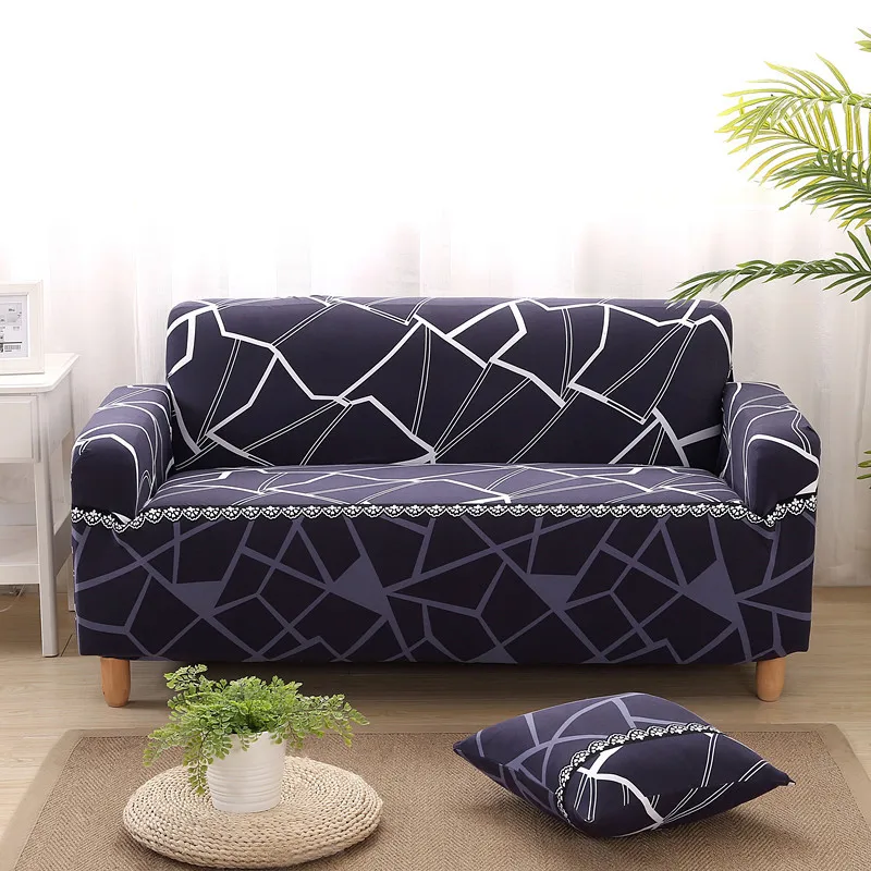 Sofa Cover Water Cube Protector Elastic Slipcover Couch Cover For Sofa Covers Stretch Spandex Polyester For Living Room Corner