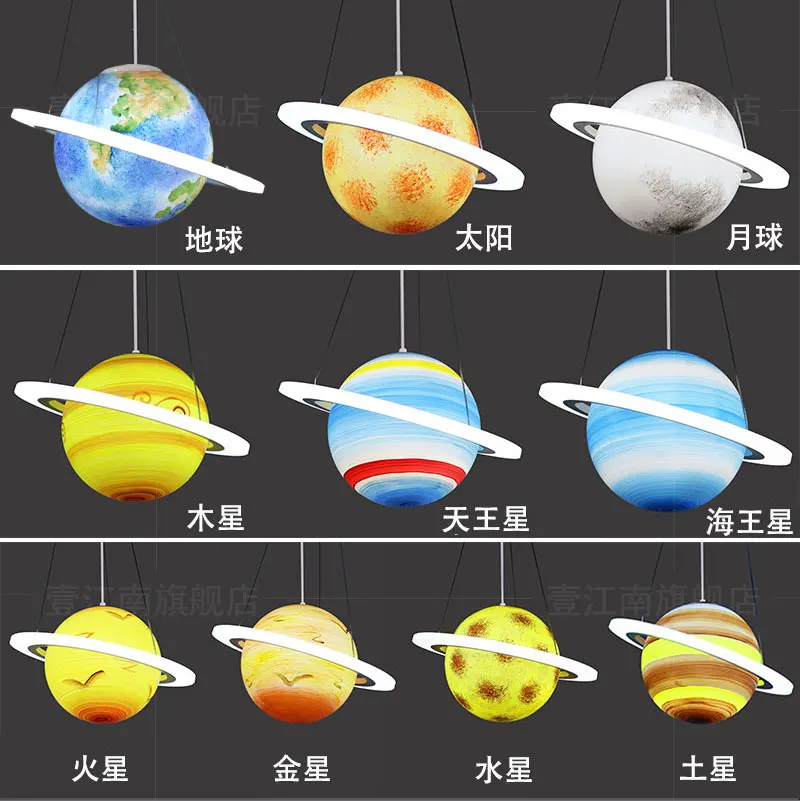 Solar System  Pendant  Lights, For Kindergartens Science Planet or Starry Sky Theme Bedroom