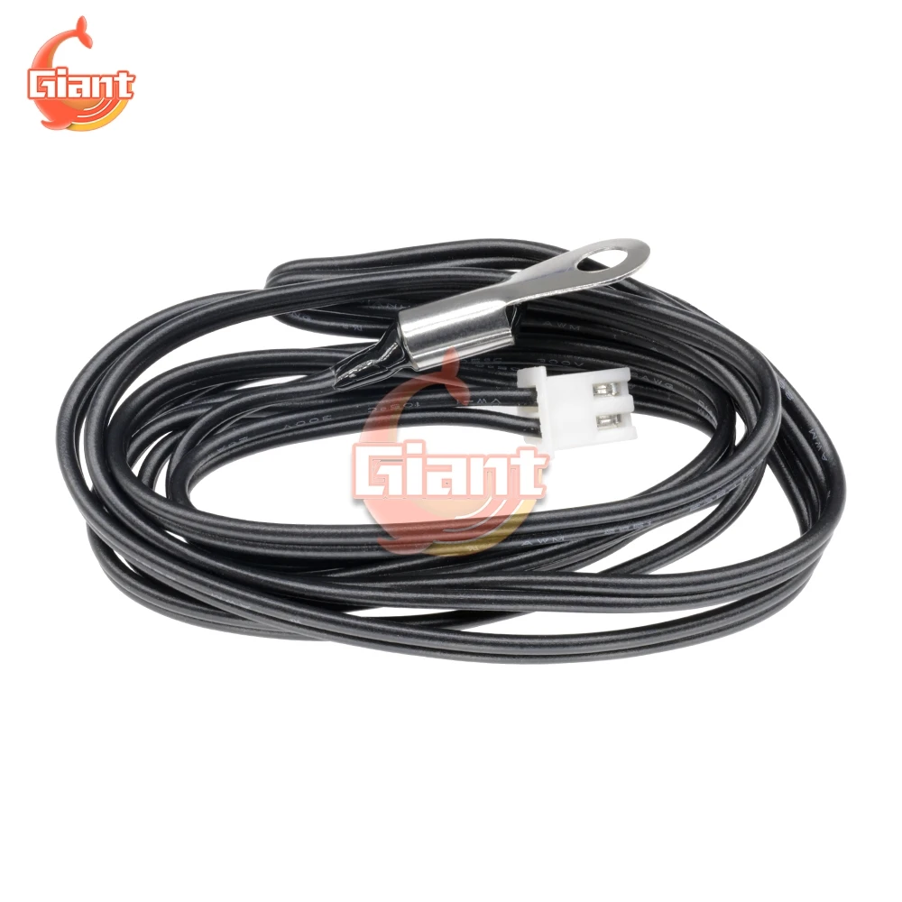 100/200cm 2 Meter Waterproof NTC 10K 1% 3950 2m Thermistor Accuracy Temperature Sensor Wire Cable Probe For Arduino W1209 W1401