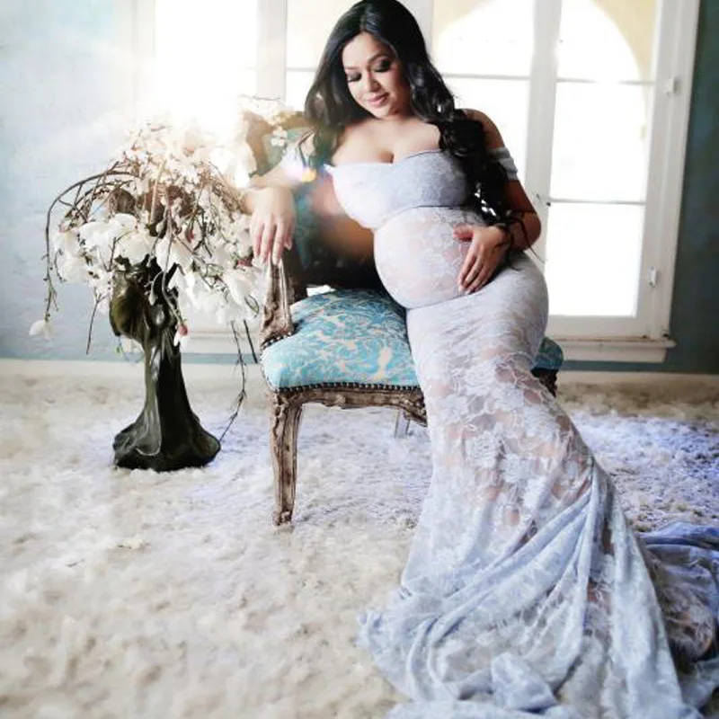 

maternity dress Photography Props Pregnancy Dress Photography Maternity Dresses For Photo Shoot Pregnant Dress Lace Maxi Gown