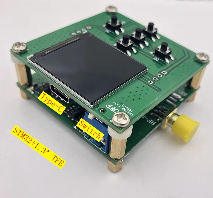 

HMC833 25M-6GHZ RF signal source Phase-locked loop Sweep source STM32 control Open source TFT