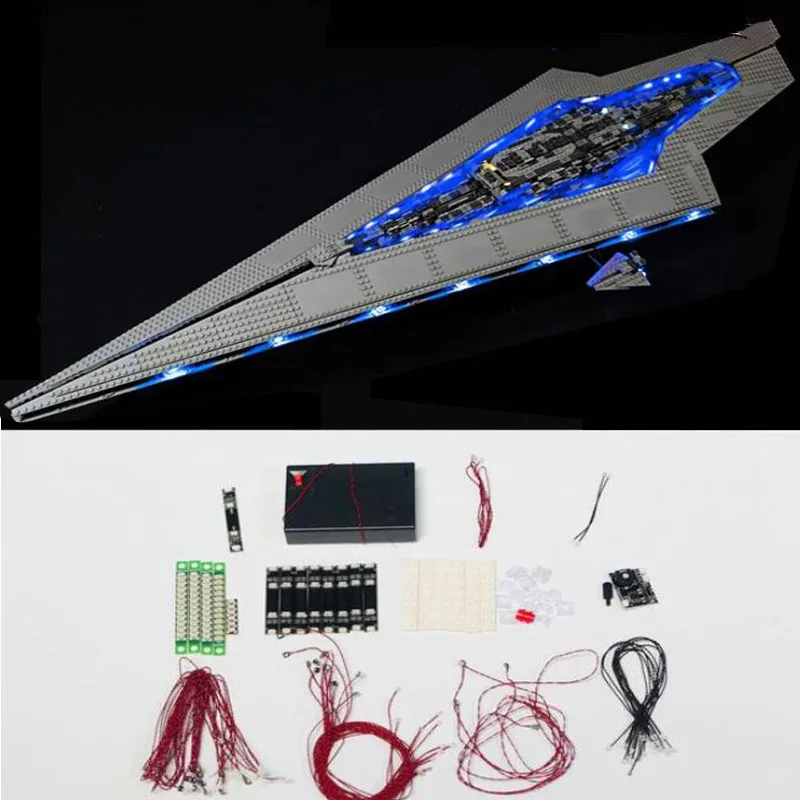 LED Light Set For 10221 05028 Super Destroyer Building Blocks (NOT Include The Model Bricks)