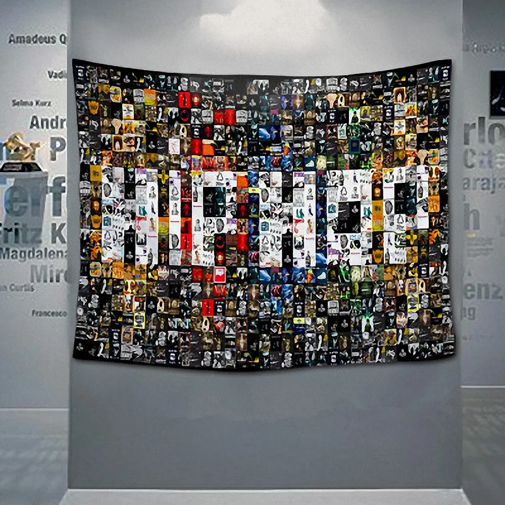 

Hip-Hop Music Rock Band Poster Large Retro Flag Banner HD Print Cloth Art Hanging Painting Tapestry Wall Sticker Bar Home Decor