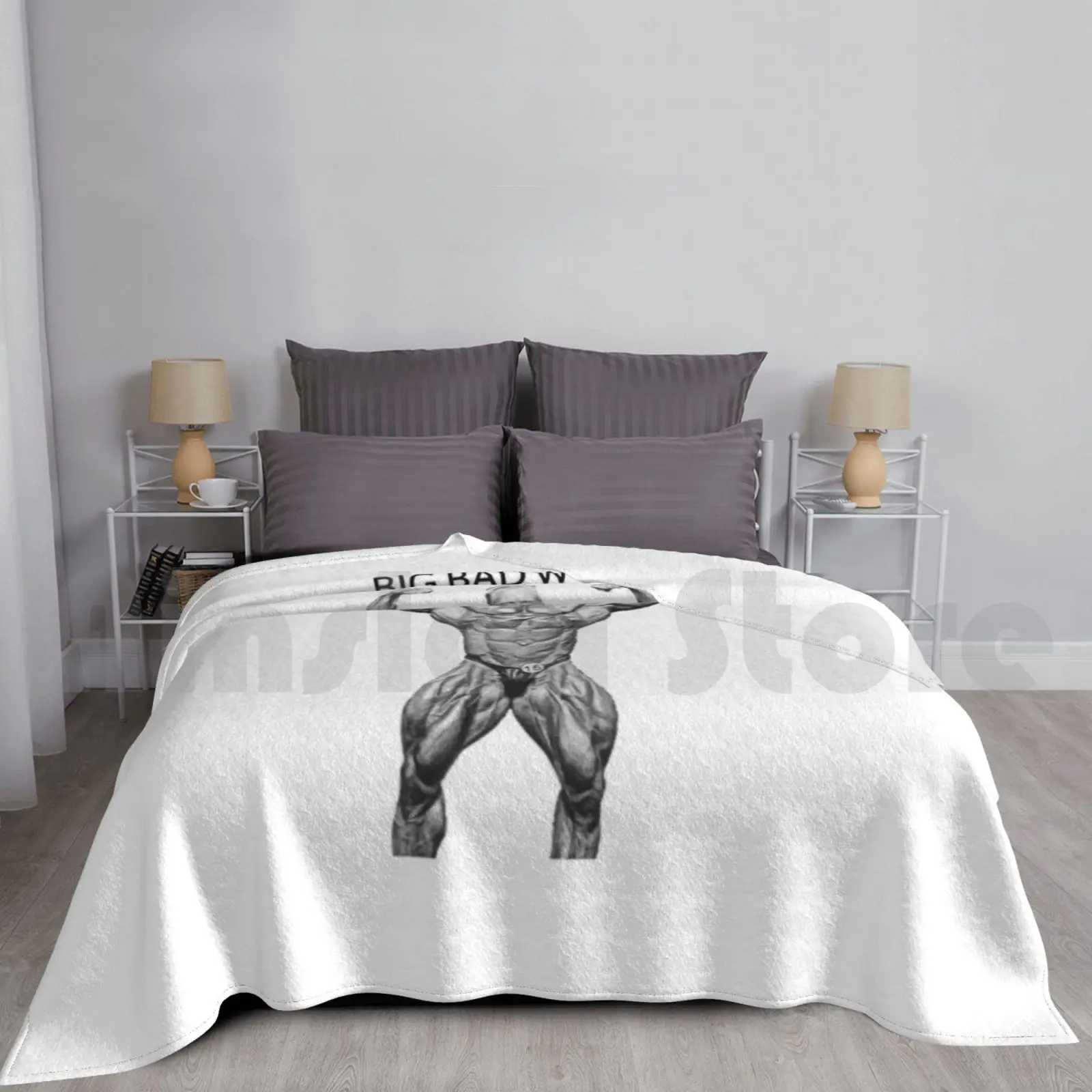 Big Bad Wolf Blanket Fashion Custom Dennis Wolfe Big Bad Wolf Ifbb Bodybuilder Bodybuilding Gym Fitness