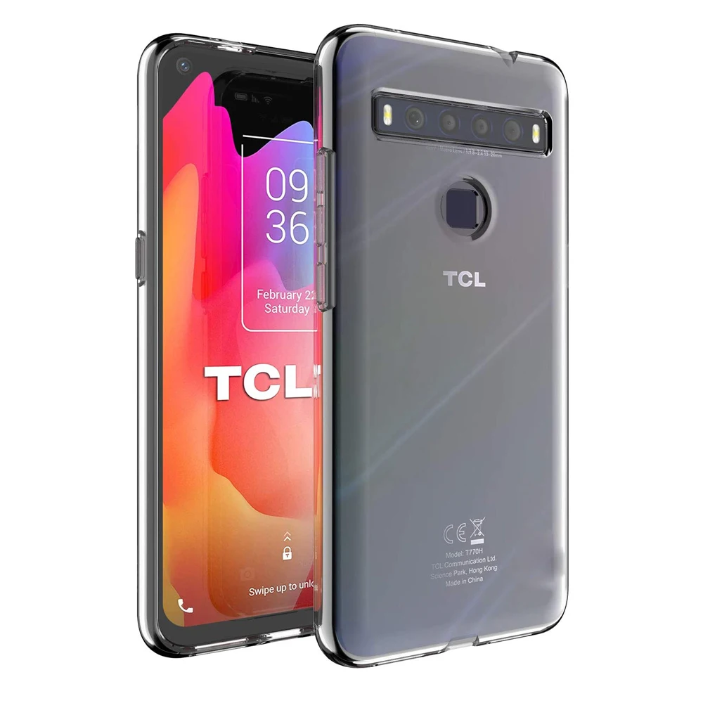 For  TCL 10L Case Ultra Thin Clear Soft TPU Shockproof Case Cover For TCL 10L  TCL10 Lite