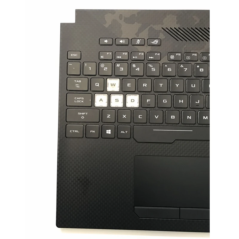 Imagem -03 - Teclado Retroiluminado para Asus Rog Strix Scar ii Gl704 Gl704gm Gl704floral com Descanso para as Mãos