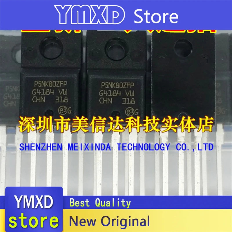 10 قطعة/الوحدة جديد الأصلي P5NK80ZFP STP5NK80ZFP5A800V TO-220F في الأسهم