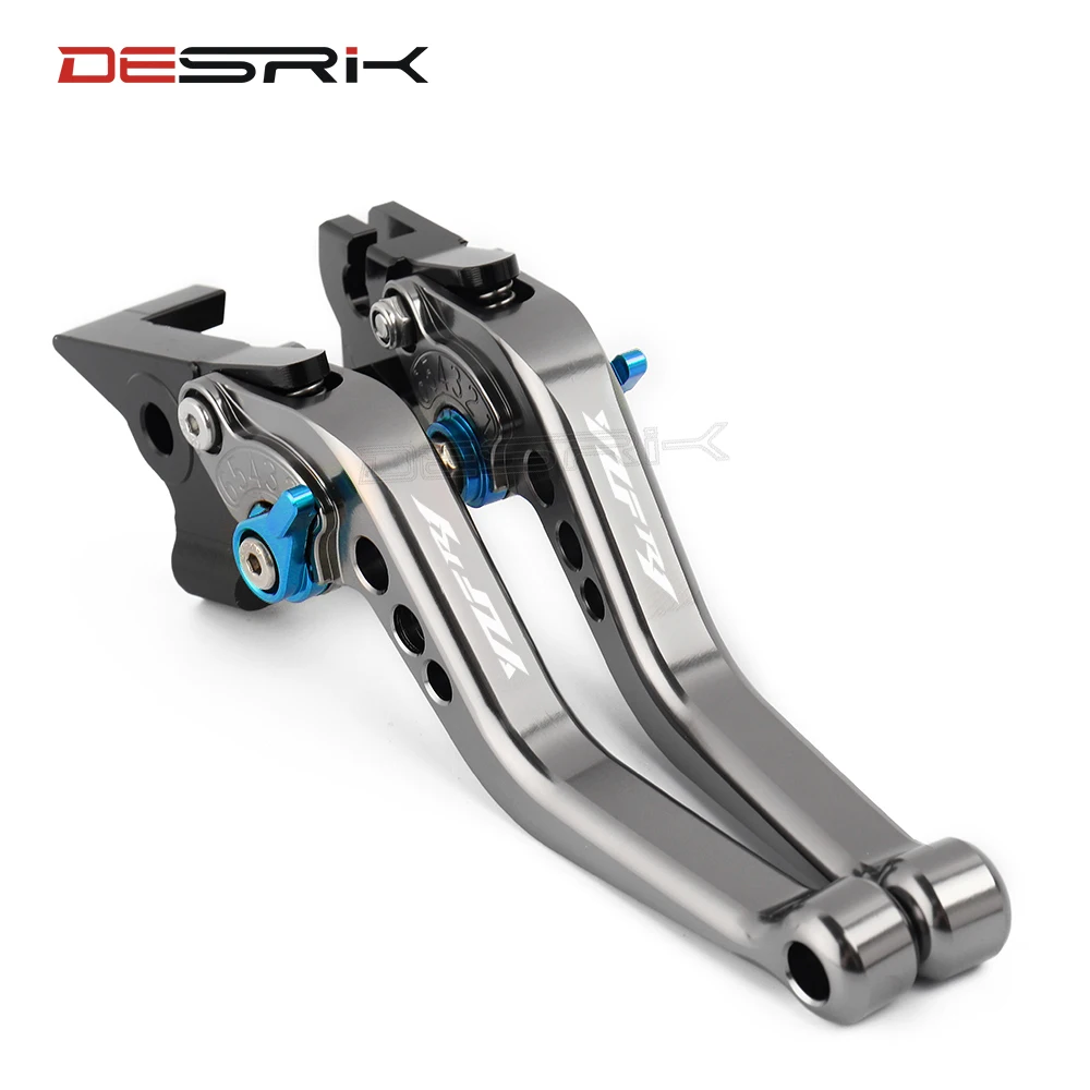 DESRIKMOTO With Logo (YZF R1) 7Colors CNC Motorcycle Accessories Brake Clutch Levers For Yamaha YZF R1 2004 2005 2006 2007 2008