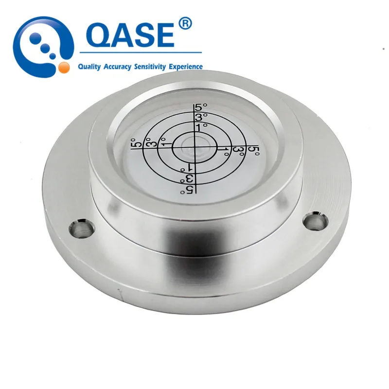 Universal Flange Nível de Bolha Bolha Circular Nível Bullseye Matal Transferidor Horizontal Instrumentos de Medição