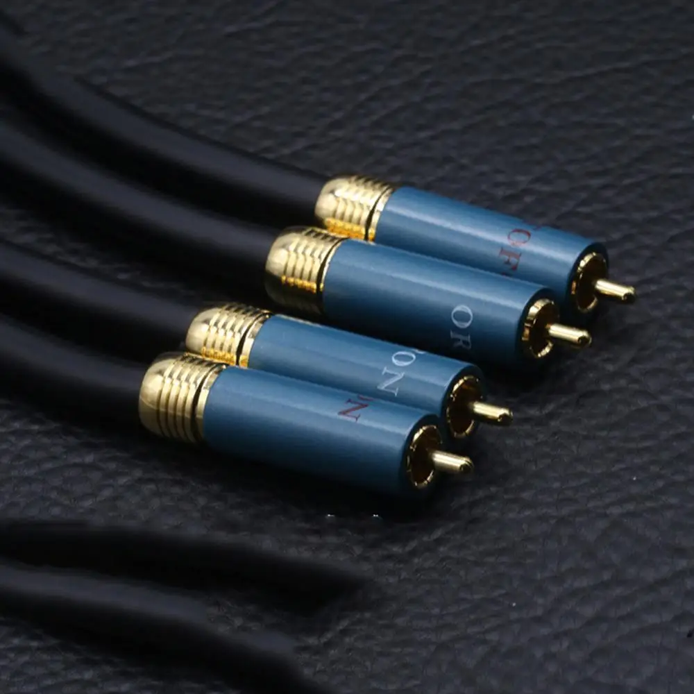 TOP-HiFi M1000i Signal Cabel  Single Crystal Copper Audio Corld Wire Line RCA Interconnect Audio Cable