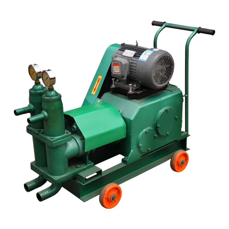 BW80-6 Piston-type mortar slurry pump 7.5KW cement small double-cylinder tunnel high pressure grouting pump