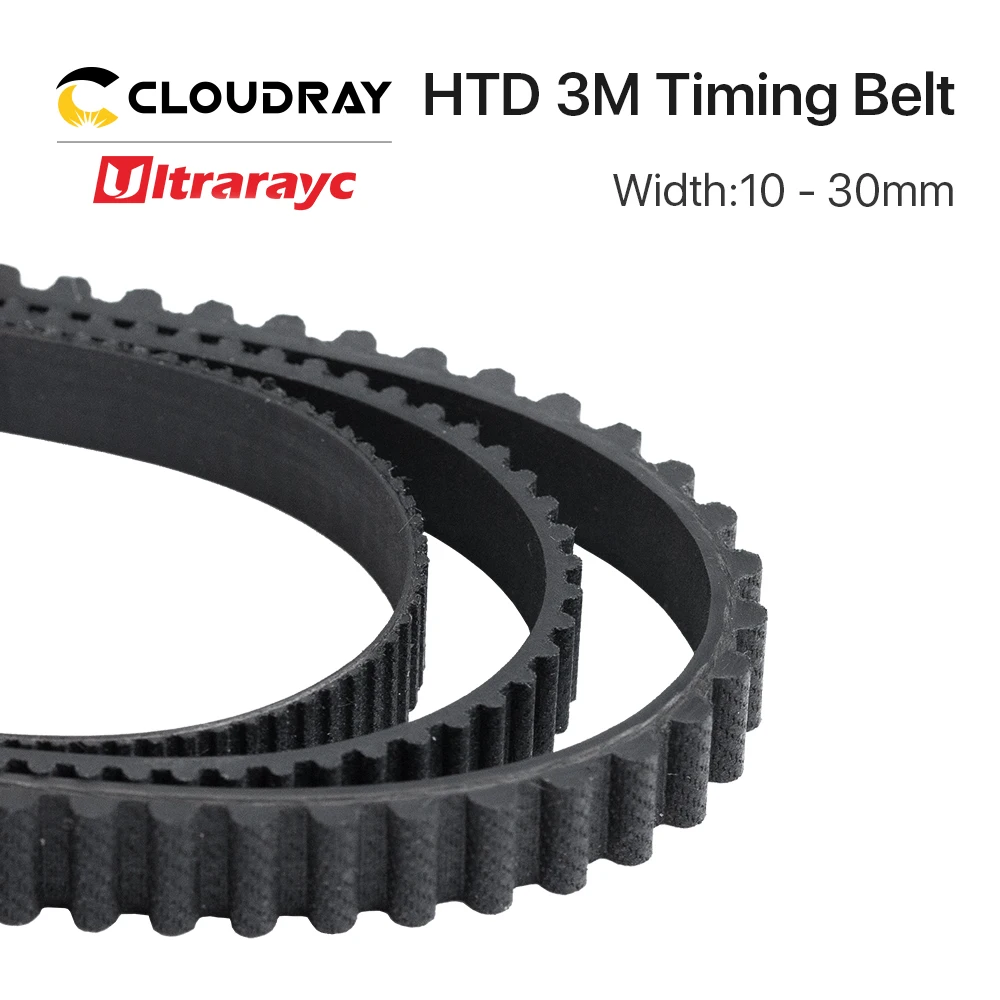 Ultrarayc High Quality HTD3M PU Open Belt 3M 5mm-40mm Width Rubber Backlash Timing Belt  for Co2 Laser Machine 3D printer