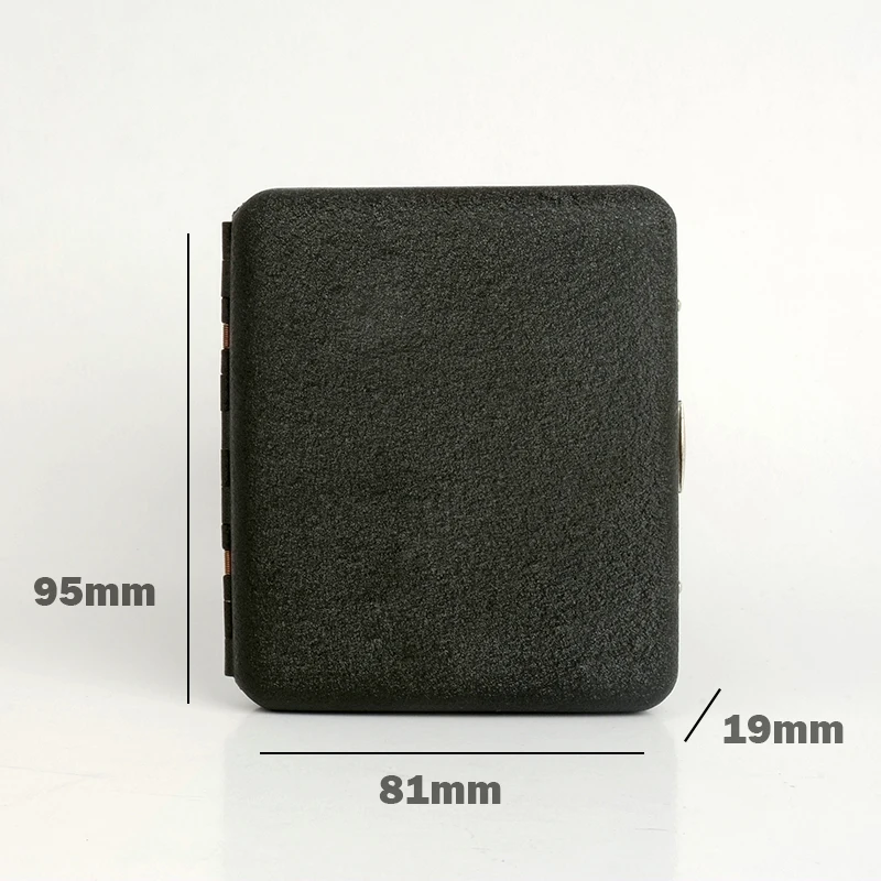 Ultra-thin Frosted Cigarette Case, Tobacco Box, Stainless Steel, Cigarette Holder Fits 20Pcs, 84mm Long, Smoking Accessory