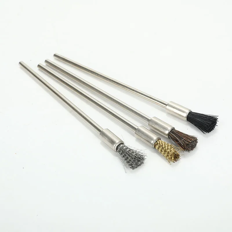 

4pcs/Set Durable Mini Steel Wire Brush Metal Cleaning Brushes For Kerosene Oil Lighter Grind Wheel Cleaner Special Tools