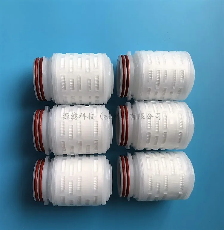2,5 дюймовый фильтрующий элемент PP filter PTFE складной фильтрующий элемент 0,01 фильтрующий элемент для стерилизации жидкости фильтр респиратора