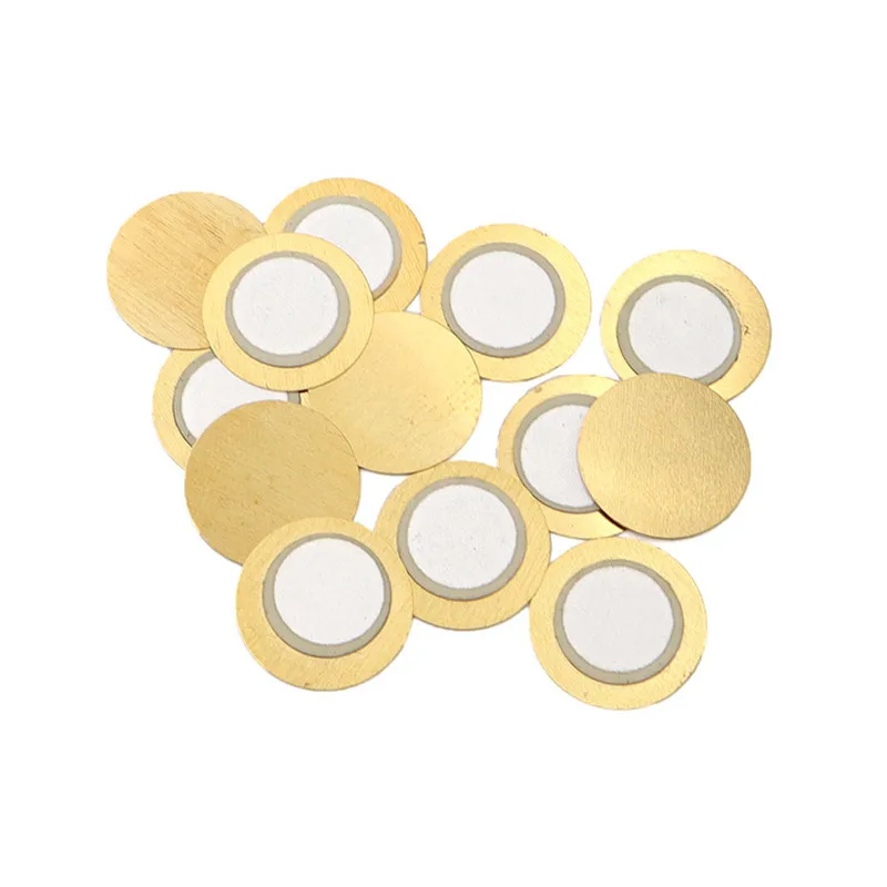 10Pcs 12mm 15mm 18mm 20mm 23mm 27mm  35mm  50mm Piezoelectric Piezo Ceramic Wafer Copper Plate Buzzer Loudspeaker for DIY