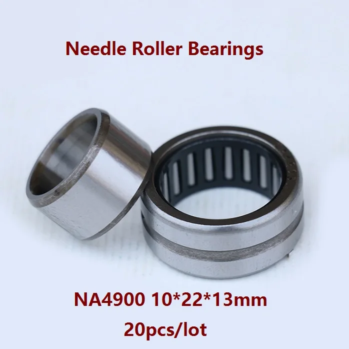 20pcs/lot NA4900 10*22*13mm Heavy duty Needle roller Bearing  Inner ring needle roller bearings 10×22×13mm