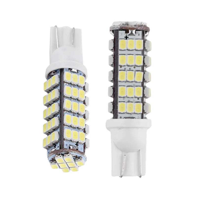 Super Bright T10 68LED 1206 68 SMD LED Car 68smd 3020 W5W 194 927 168 Side Wedge Lamp Marker Bulb License plate lights DC12V