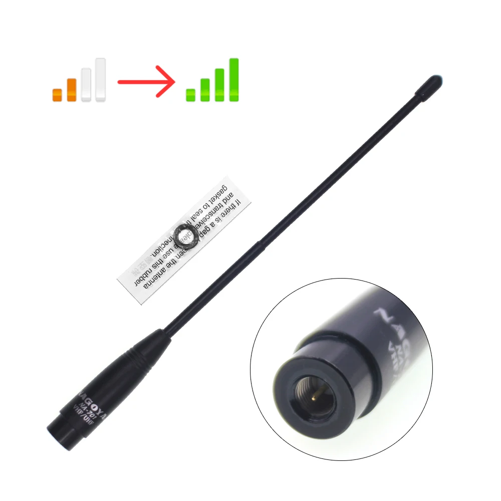 100% Original Nagoya NA-701 VHF/UHF (144/430Mhz) Antenna SMA-Male for VX-3R VX-7R ZT-2R PX-2R UV-985 TH-UVF8D TH-UV8000D