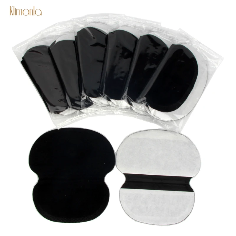 60Pcs Black Armpit Absorbent Increase Size Pads Prevent Sweat Disposable Portable Keep Dry Sticker Deodorants Antiperspirants