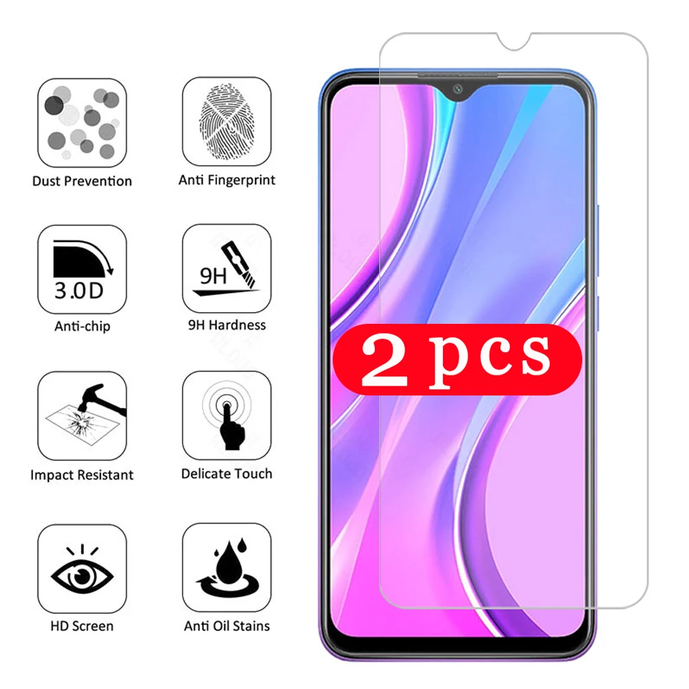 

Закаленное стекло для xiaomi redmi 8 8A note 8 8T 9S 9 pro MAX 9A 9C 10X pro, защитная пленка для экрана телефона, защитное стекло, 2 шт.