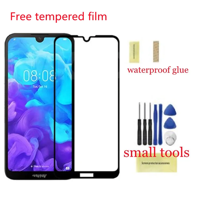 Nadaje się do wyświetlacza LCD Huawei y9 2019 JKM-LX1 JKM-LX2 JKM-LX3 z ekranem dotykowym digitizer montaż bez narzędzi + folia hartowana