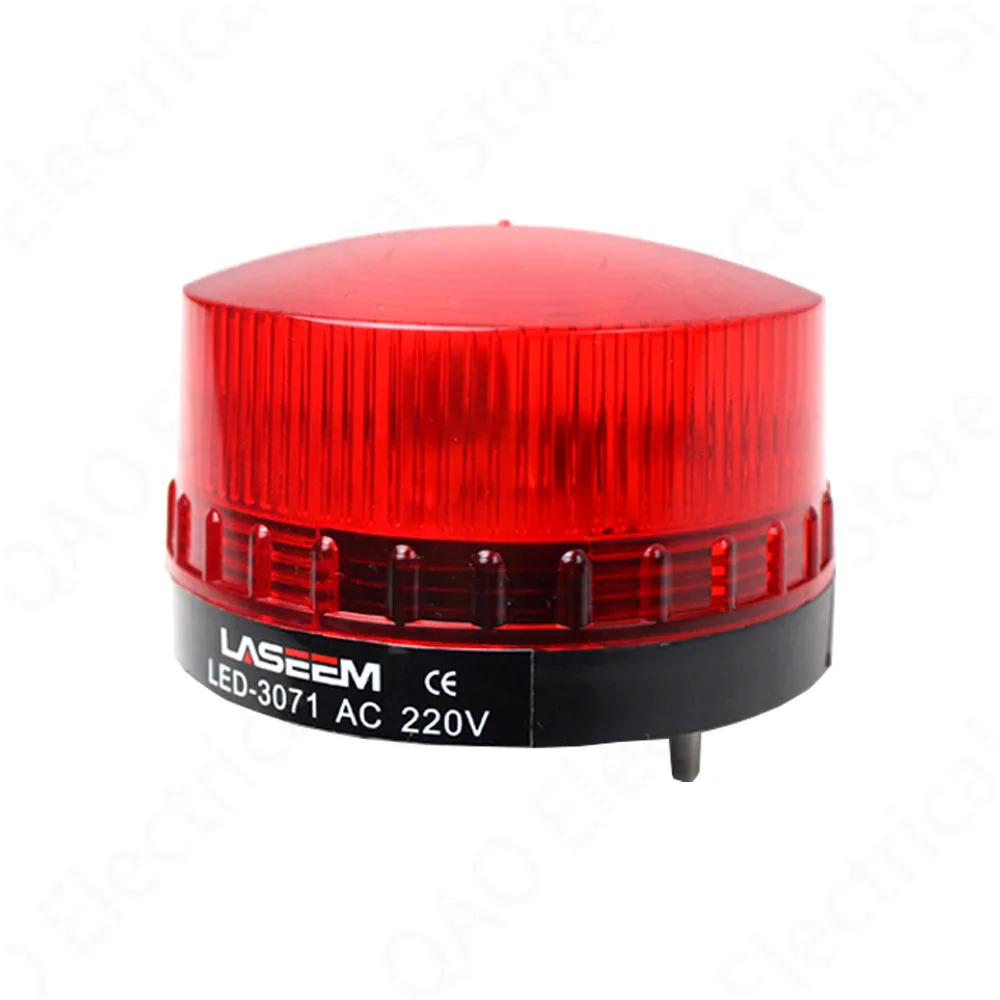 Strobe Signal Warning light LED -3071 12V 24V 220V Indicator light LED Lamp small Flashing Light Security Alarm