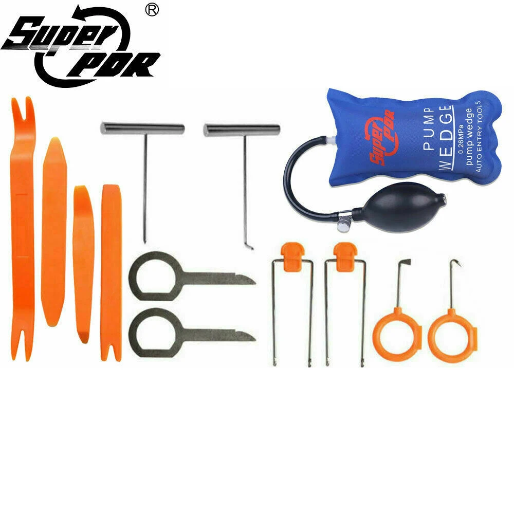 Autoradio pannello Audio Trim porta Clip rimozione fabbro Kit di strumenti pompa cuneo PDR plastica stampaggio finestra Clip di fissaggio accessori