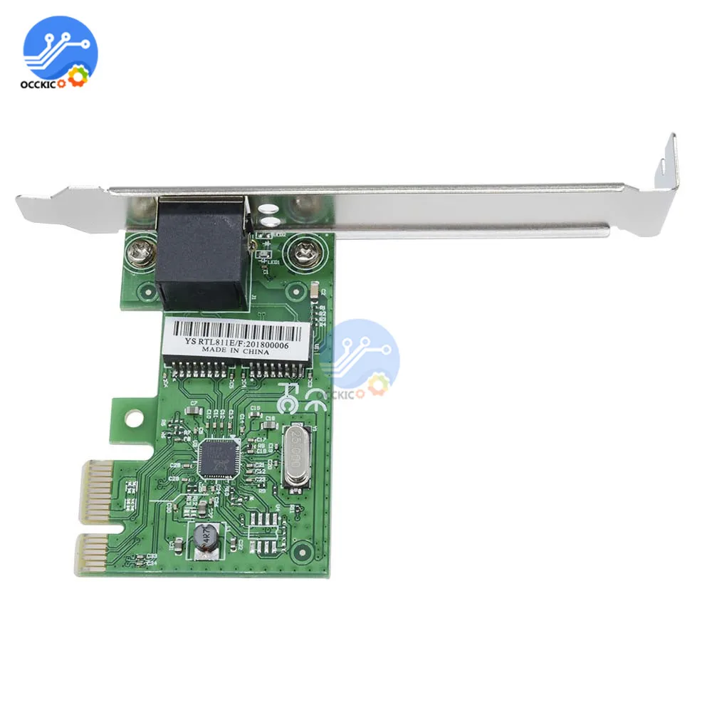 1000Mbps Network Card Gigabit Ethernet PCI Express PCI-E 10/100/1000M RJ-45 LAN Adapter Converter Connector Network Controller