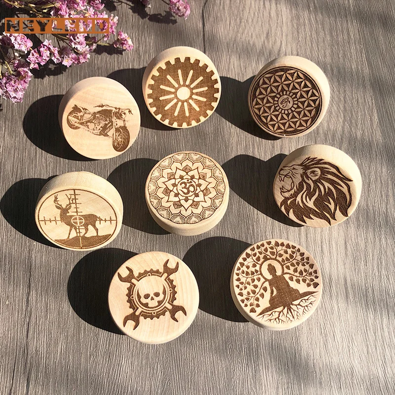 Children Engraved Cartoon vehicle Pattern Wooden Draw Knob Boho Nursery Drawer Pull Nature Wood Kids Pulls Furniture Handles