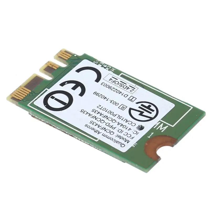 2024 New Light Weight Wireless Adapter Card for QCA9377 QCNFA435 802.11AC 2.4G/5G NGFF WIFI WLAN Card Bluetooth-compatible 4.1