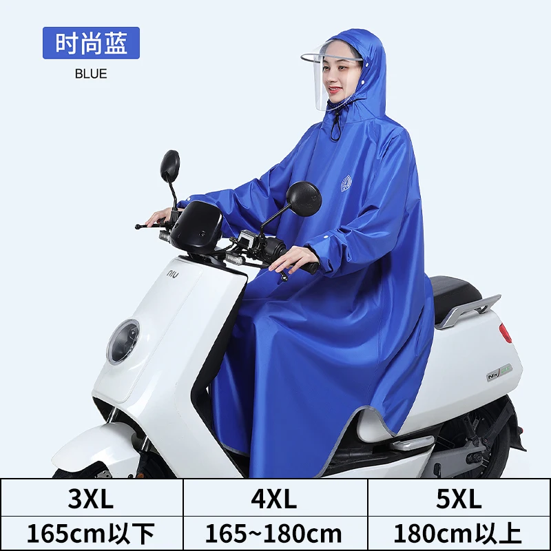 Transparent Bicycle Rain Poncho Women Impermeable Waterproof Rain Jacket Clear Motorcycle Capa Chuva Moto Rain Suit KK60YY