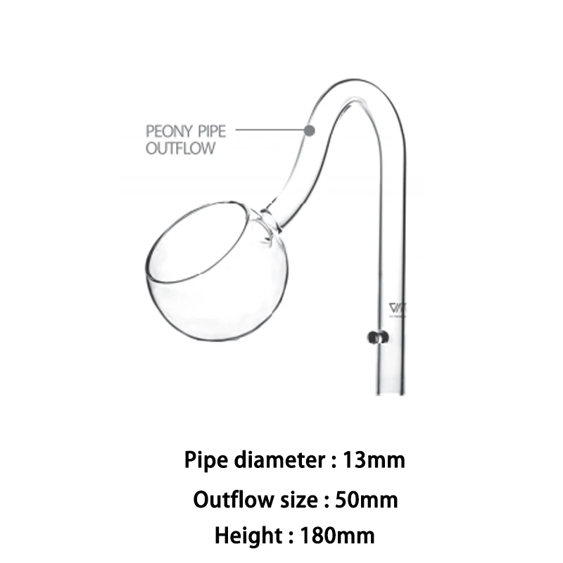 NONE Viv ada Qualität Glas Pfingstrosen rohr Zufluss Abfluss Spin Lampeye Skimmer für Aquarium Filter rohr und Wasserpumpe 9