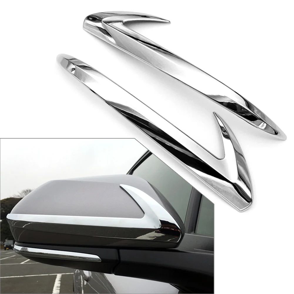 Chrome ABS Car Styling Rearview Side Mirror Strip Garnish Trim Cover Decoration For Toyota C-HR CHR 2017 RHD 1Pair