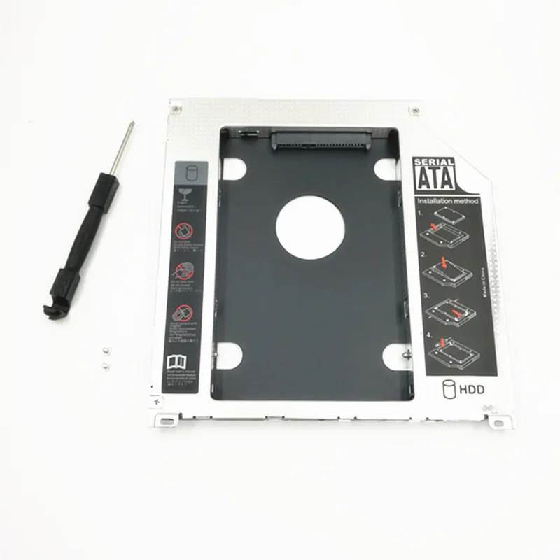 Caddy expand memory storage for Apple Macbook Pro 2nd HDD Hard Drive Caddy Module Tray SATA 9.5mm