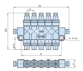 China Suppliers EasyRun Oil Grease Distributor Fitting In Central Lubrication System Dispenser Pump For Lathe CNC Machine