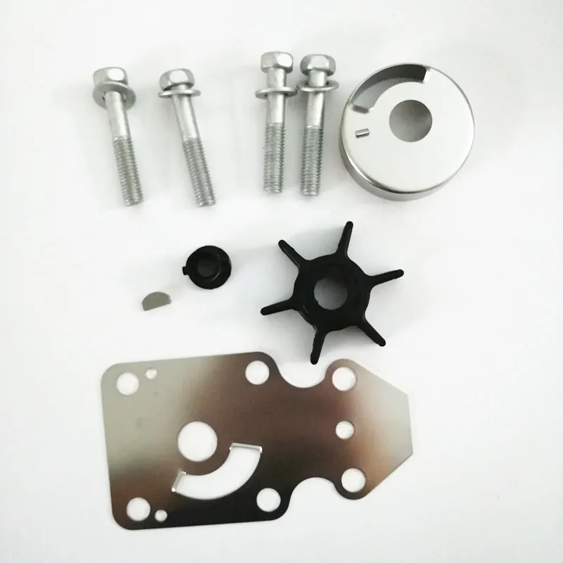 Water Pump Impeller Repair Kit 63V-W0078-00 for Yamaha F15 15hp 4-stroke Outboard Motors 18-3433 63V-W0078-01